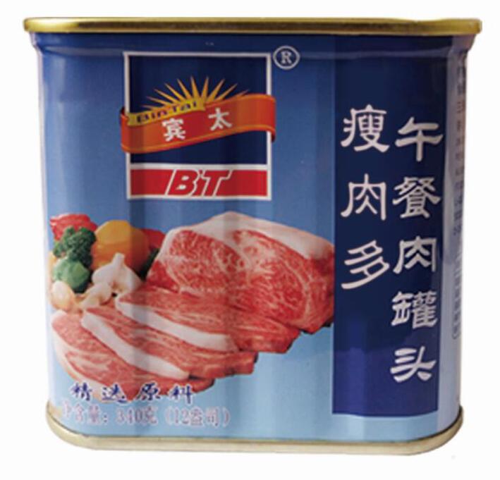 賓太牌340G瘦肉多午餐肉罐頭